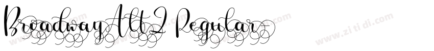 BroadwayAlt2 Regular字体转换
